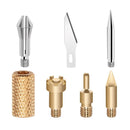 Wood Burning Pen Tips Kit Soldering Iron Head Set Stencil Pyrography Marking