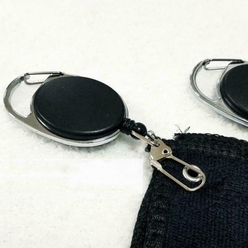 1 X Golf Towel Waffle Pattern Cotton W/ Carabiner Cleaning Towels SALE TOP M6X8