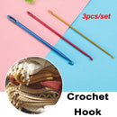 Handle Craft Tools Soft Grip Crochet Hook Weave Yarn Knitting Needles Aluminium