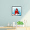 Frameless Oil Paint By Numbers Kit Acrylic Red Scarf Penguin Drawing On Can