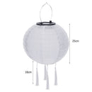10inch Solar Lantern LED Waterproof Global Lamp Tassel Chinese Celebration Light
