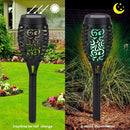 12LED Solar Flame Light Flickering Waterproof Garden Landscape Lamp (2pcs)