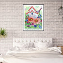 DIY Diamond Painting Bird House Full Round Drill Mosaic Art Picture Decor