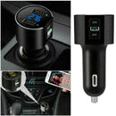 Bluetooth-compatible Wireless Car FM Transmitter Audio Adapters Player MP3 V3B9
