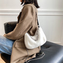 Lady Plush Solid Underarm Bag Fashion Shoulder Crossbody Totes Street Handbags