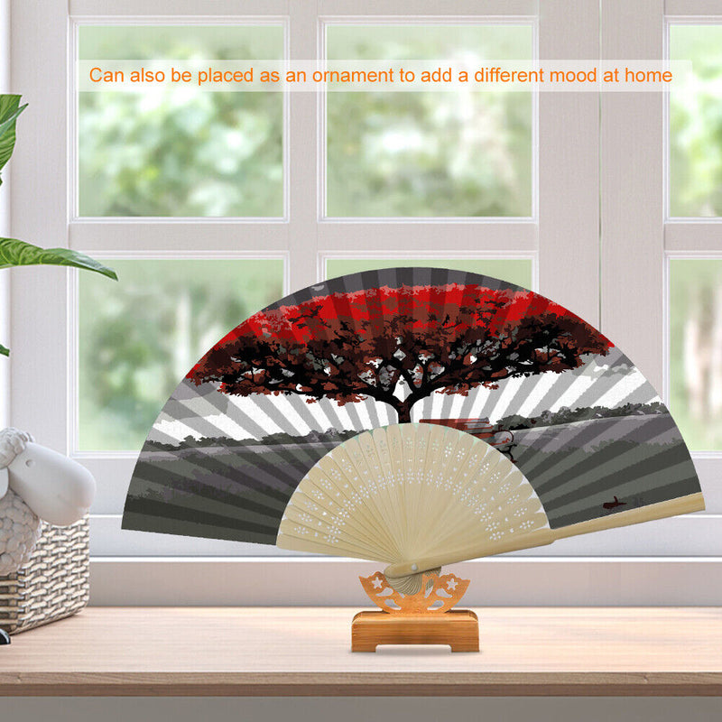 Mangrove Oil Paint Folding Fan By Numbers DIY Painted Art Digital Oil Painting