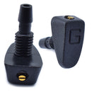 2Pcs Universal Car Front Windshield Washer Jet Nozzles Water Fan Spout Cover