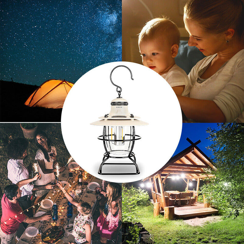 #A Retro Work Lamp Stepless Dimming Waterproof Led Light for Outdoor Camping Hik