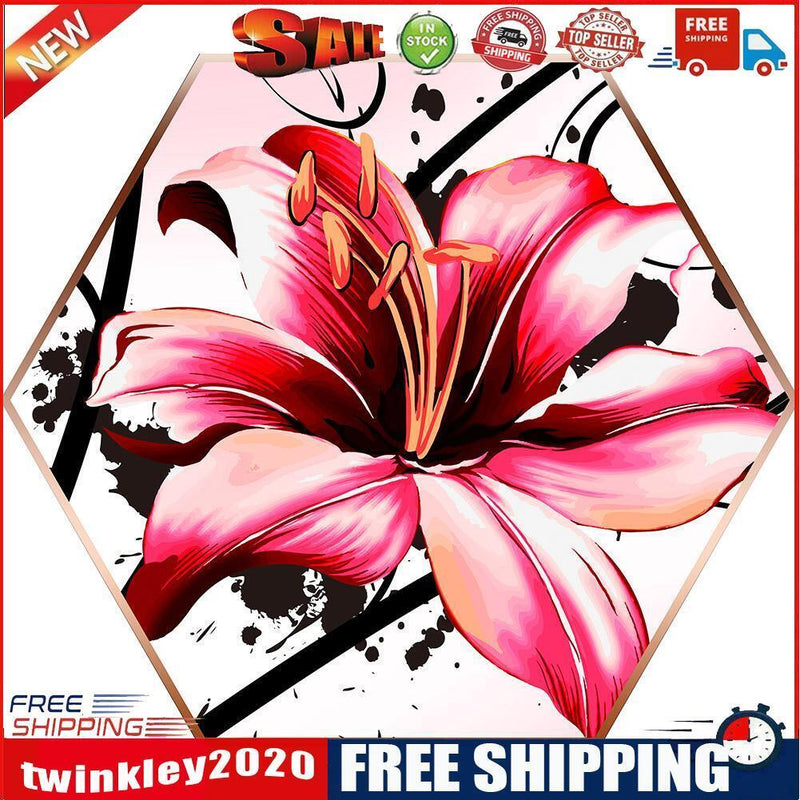 5D DIY Full Drill Diamond Painting Blossom Hexagon Cross Stitch Embroider(1