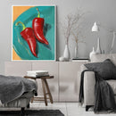 Oil Paint by Numbers Pepper Canvas Artwork Living Room Picture Decoration Kit