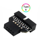 USB 3.0 20-Pin to USB 2.0 9-Pin Adapter Male to Female Female to Male Converter