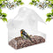 Plastic Window Bird Feeder, Transparent, Suction Cup, House Shape Birdfeeders