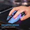 Computer Mouse, Wired 6 Buttons Ergonomic 2400dpi Optical Computer Gaming Mice