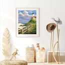 Full Round Drill Diamond Painting Seagull and Tower Pictures Handiwork Art