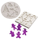 Cone Baking Tool Christmas Candy Molds Cookie Man Snowman Shape Chocolate Mold