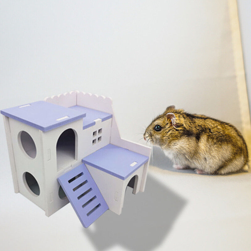 Hamster Nest Squirrel Cage Small Animal Sleeping Bed Play House (Purple) Newly