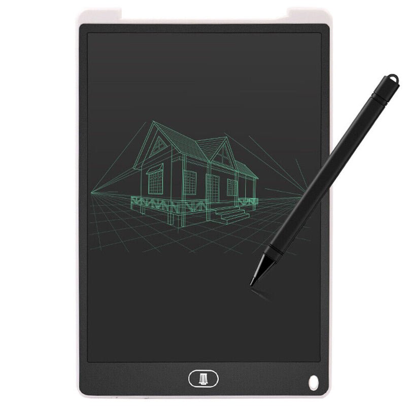 12 inch Digital LCD Writing Tablet Electronic Drawing Pads Board (White)