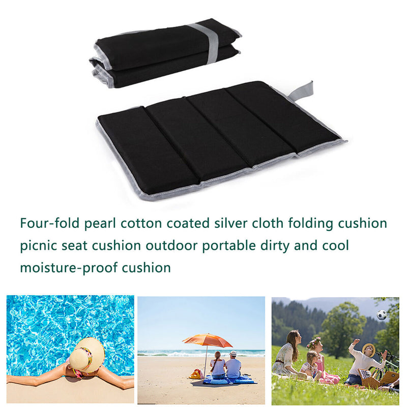 4-Fold Camping Cushion Seat Foldable Sitting Hiking Seat Pad for Outdoor Picnic