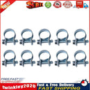 10pcs Carbon Steel Mini Fuel Injection Hose Clamps for Fuel Pipe (13-15mm) Newly