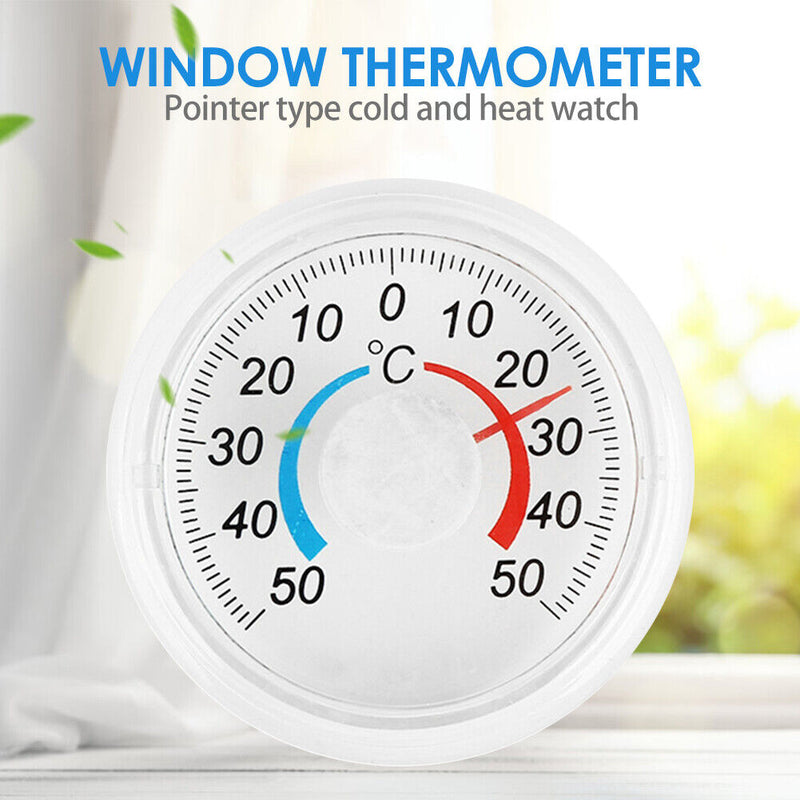 Pointer Plastic Outdoor Garden Home Graded Disc Thermometer for Window Door