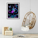 Butterfly Calligraphy and Painting Diamond Painting