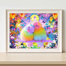 5D DIY Canvas Full Drill Color Parrot Diamond Painting Rhinestone Picture Crafts