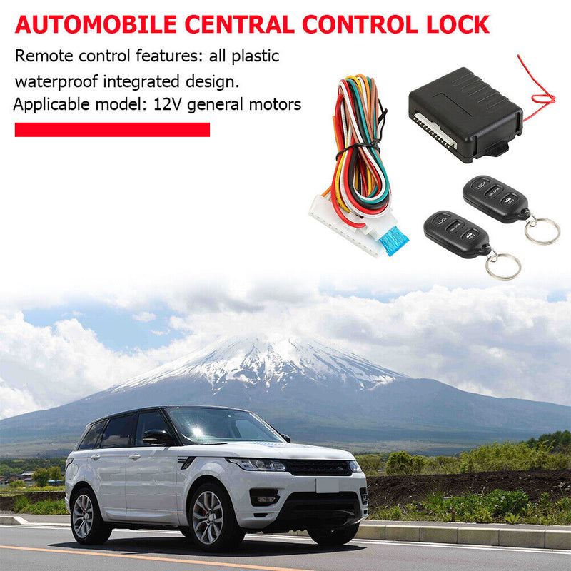 Kit de verrouillage de serrure de porte centrale télécommande voiture système d'alarme d'entrée sans clé 410/T112