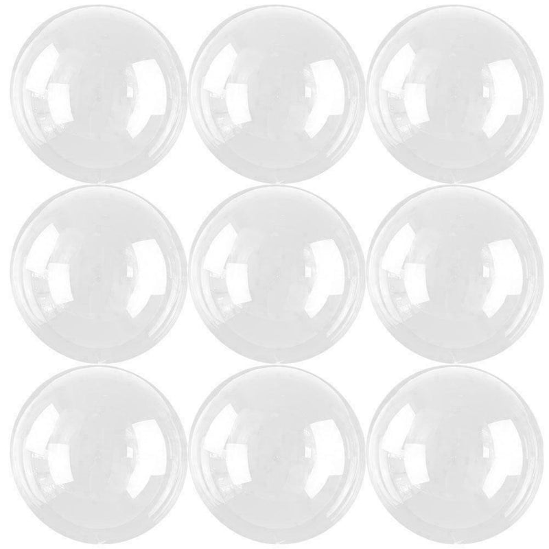 10Pcs Transparent Bobo Bubble Balloon Clear Inflatable Wedding Helium Air Z3K8
