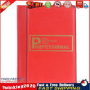 120 Pockets Coins Album Collection Book Commemorative Coin Holders (Red) Newly