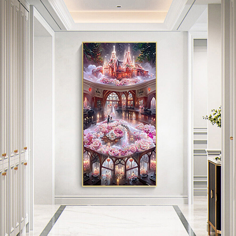 #A Rose Manor DIY Diamond Painting Rhinestone Full Round Drill for Room Decorati