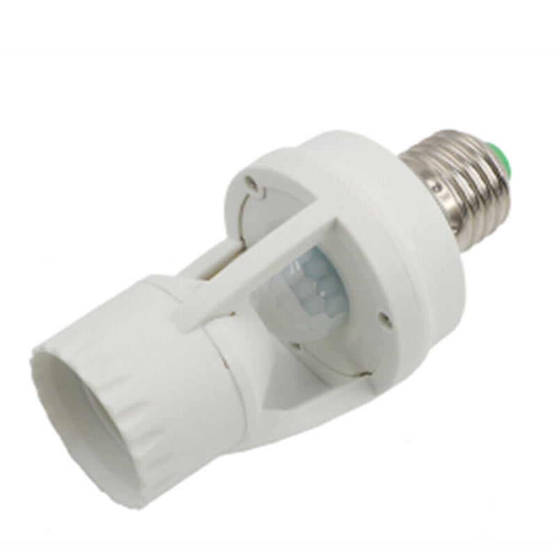 110-240V Socket E27 Converter Lamp Base Light Bulb Switch with PIR Motion Sensor