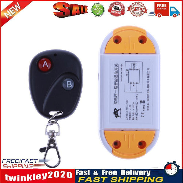 AC 220V One Way Remote Control Power Switch 1000W Power Wireless Switch Newly