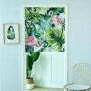 Japanese Digital Printed Short Sheer Kitchen Doorway Curtains Home Decor (E