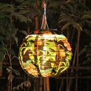 8 inch LED Solar Lantern Waterproof Pendant Decor (Tropical Rain Forest A) Newly