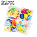 12PCS Wood Cute Fridge Magnet Alphabet Animal Early Educational Baby Kids I0C6