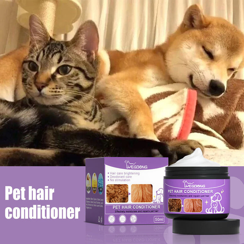Pet Hair Conditioner Creams for Cat Dogs Prevent Tangling Hair Cleaning Care