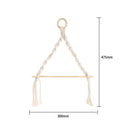 Nordic Woven Wall Hanging Rope Paper Roll Holder Towel Rack Decor (Beige) Newly