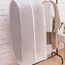 2pcs Zipper Clothes Dust Cover Space Saving Laundry Hanging Bag Home Accessories