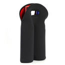 Wine Bottle Cooler Neoprene Double Bottle Protective Sleeve Holder (Red) Newly