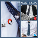 Stainless Steel Magnetic Tie Fixed Necktie in Place Tie Clip Shirt Tie Clips