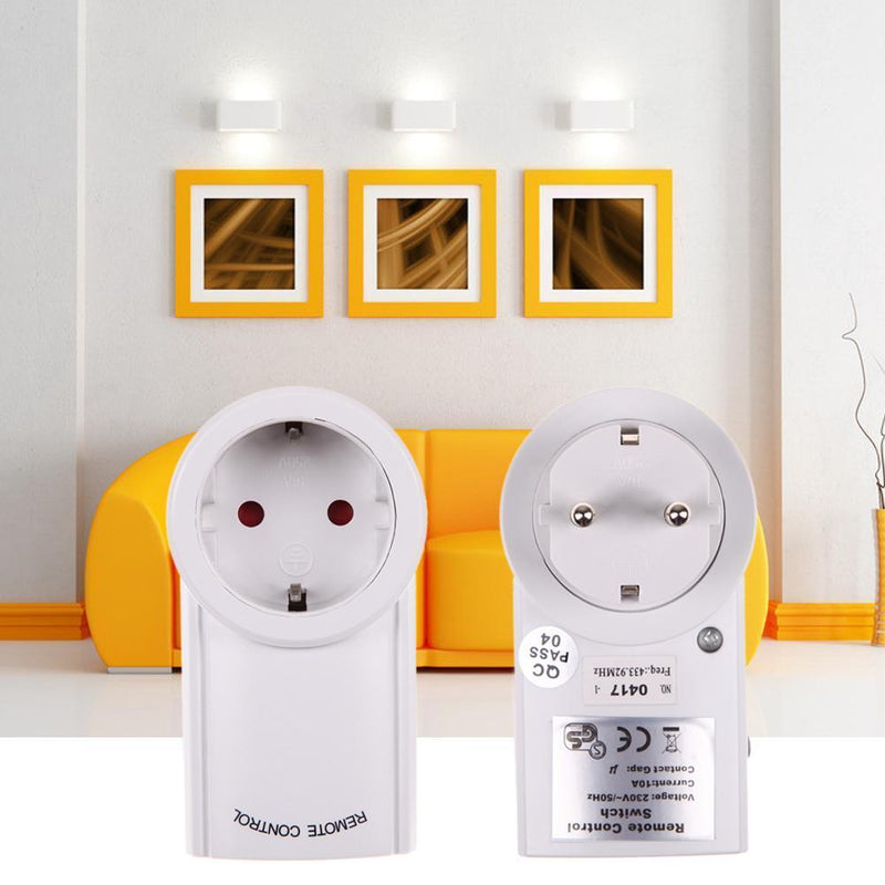 EU 1 Pack Wireless Remote Control Outlet Light Switch Plug Socket  Newly