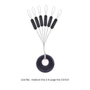 30 Group 180pcs Rubber Space Beans for Sea Carp Fishing Float (Cylinder M) Newly