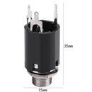 2pcs Guitar Endpin Jack 6.35mm Input for Electric Guitar Bass Output Parts Newly