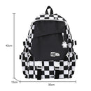 #A Casual Backpack Large Capacity School Backpacks Zipper Girl Rucksack for Coll