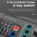 #A M6 RGB LED OTG Transmission Wireless Bluetooth-compatible External Mixer