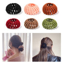 Nest Adjustable Solid Color Headpieces Ponytail Hairpin Hair Fixed Hair Clip