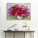 50x40cm Colorful DIY Paint By Number Kit Flowers in Vase Decoration Gift Art