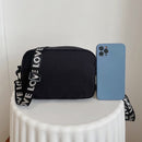 Women Nylon Zipper Shoulder Bags Lady Casual Solid Color Purse Messenger Bag