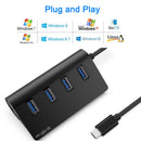 HC421 10Gbps USB 3.1 Gen 2 Type C HUB 4-Port Adapter Male to Female Splitter