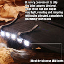 Clip-on Cap Hat Lamps 5 LED Headlamp Flashlight Camping Fishing Head Light Newly